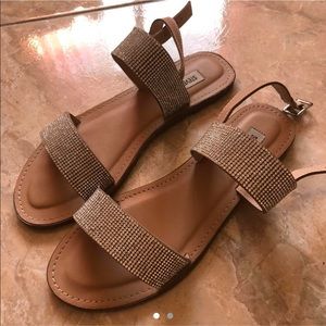 STEVE MADDEN rhinestone strap sandals